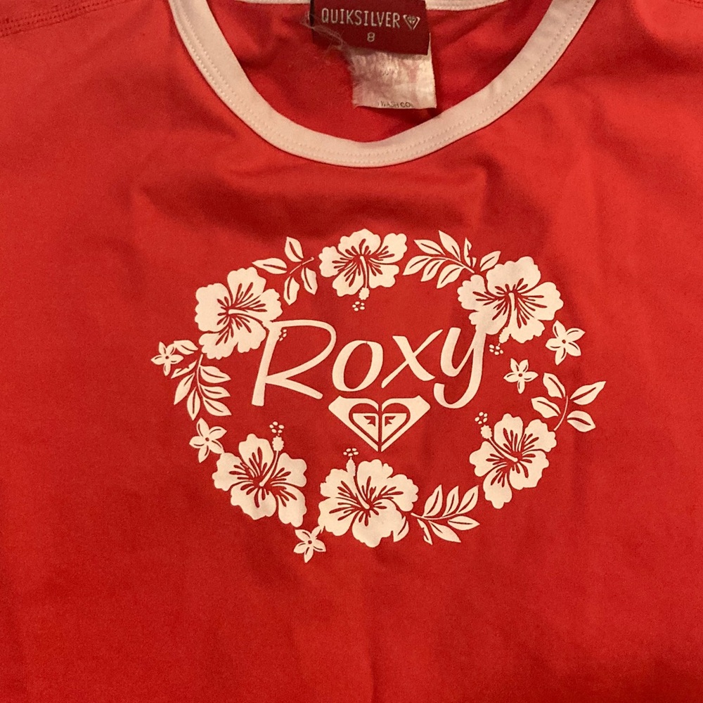 Roxy Melon Tee with Ivory Accents - Picture 5 of 6